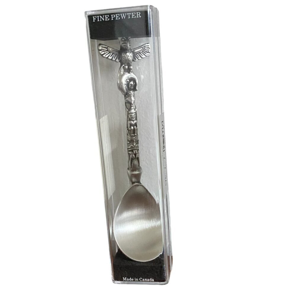 Boma Pewter Native Haida Thunderbird Totem Spoon NIB​​​​​​